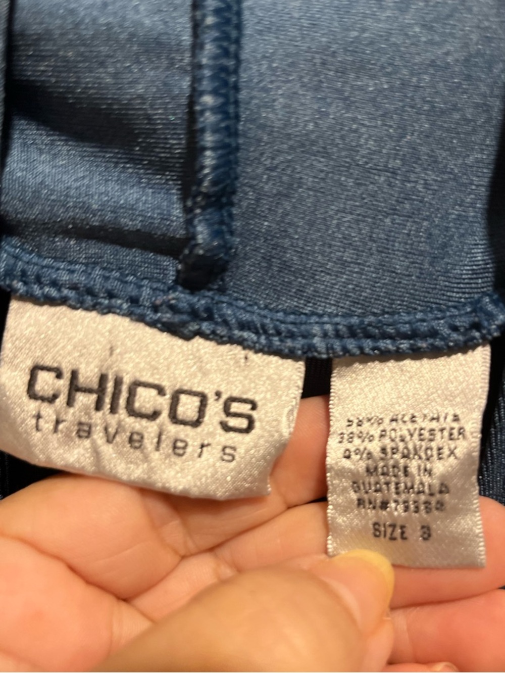 13. WOMENS CHICO’S TRAVELERS 3/XL DETAIL TOP - Picture 2 of 4